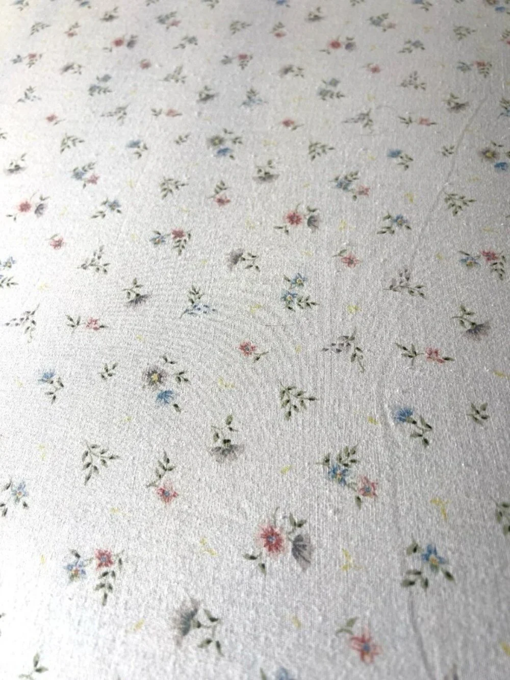 WESTPOINT STEVENS Double Flat Sheet Mini Floral Pastel Cotton Poly 78